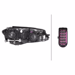 HELLA 1LB 013 924-031 Headlights Left WY21W, H9, H7 FF, Halogen 12 for left-hand traffic VOLKSWAGEN: Golf 7, Golf 7 Variant