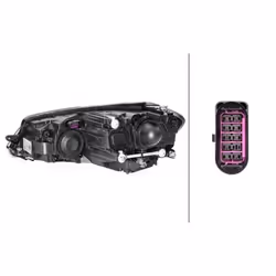 HELLA 1LB 013 924-041 Headlights Right H7, WY21W, H9 Halogen, FF 12 for left-hand traffic VOLKSWAGEN: Golf 7, Golf 7 Variant