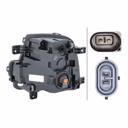HELLA 1NE 011 694-141 Fog Lights Right 12 VOLKSWAGEN: Scirocco III
