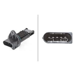 HELLA 8ET 358 095-111 Mass air flow sensor MERCEDES-BENZ: ML-Class, C-Class Saloon, CLK Coupe
