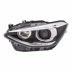 Headlights; HELLA; Left LED, PY21W, D1S LED, Bi-Xenon 12 for left-hand traffic; for BMW; 63117229687, 63117296911, 7229687, 7 ...