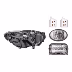 HELLA 1LL 010 741-571 Headlights Left LED, PY21W, D1S LED, Bi-Xenon 12 for left-hand traffic BMW: 1 Hatchback