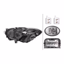HELLA 1LL 010 741-581 Headlights Right LED, PY21W, D1S Bi-Xenon, LED 12 for left-hand traffic BMW: 1 Hatchback