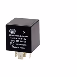 Relay, wipe-/wash interval; HELLA; without holder; for VOLKSWAGEN, AUDI, ALFA ROMEO, PEUGEOT, OPEL; 1528369, 191955531, 32195 ...