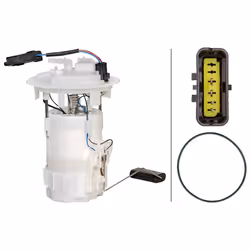 HELLA 8TF 358 106-021 Fuel Feed Unit with gasket/seal, with fuel sender unit Electric PEUGEOT: 207 Hatchback