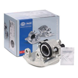 HELLA 8AN 355 788-951 Brake caliper Grey Cast Iron without holder BMW: 3 Coupe, Z3 Roadster, 3 Convertible