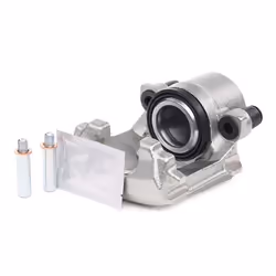 HELLA 8AN 355 789-111 Brake caliper Grey Cast Iron without holder VOLKSWAGEN: Golf 5, GOLF 6, Golf 4, SKODA: Citigo Hatchback, Fabia 2