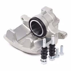 HELLA 8AN 355 790-661 Brake caliper Grey Cast Iron without holder AUDI: A4 B7 Avant, A4 B7 Saloon, A4 B5 Saloon, SEAT: Exeo ST, Exeo Saloon