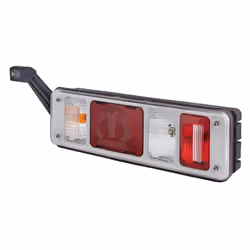 Combination Rearlight; HELLA; Left Crystal clear black with bulbs, without indicator failure control, Electromagnetic Compati ...