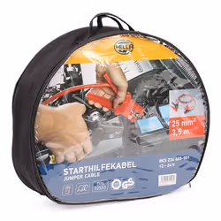 Jumper cables; HELLA; without overvoltage protection, with storage bag, with overvoltage protection 350 12