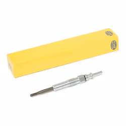 Glow plug; HELLA; 5 after-glow capable, Pencil-type Glow Plug; for BMW; 12237786869, 7786869