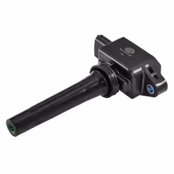 Ignition coil; HELLA; 4 Flush-Fitting Pencil Ignition Coils; for MAZDA; 2503965, P51B18100, PE0118100, PE0118100A, PE2018100