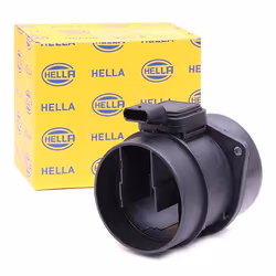 Mass air flow sensor; HELLA; without gasket/seal; for MERCEDES-BENZ; 6510900148, A6510900148