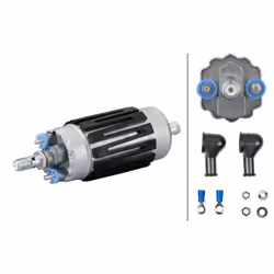 HELLA 8TF 358 146-191 Fuel Pump Electric with fastening/mounting material VOLKSWAGEN: GOLF 1, GOLF 2, GOLF 1 Cabriolet, AUDI: 80 B2