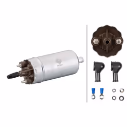 HELLA 8TF 358 146-201 Fuel Pump Electric with fastening/mounting material with connector parts BMW: 6 Coupe, 3 Saloon, 3 Convertible