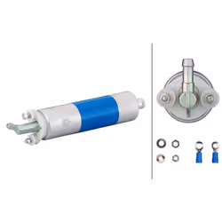 HELLA 8TF 358 146-301 Fuel Pump Electric with fastening/mounting material with connector parts MERCEDES-BENZ: SLK, E-Class Saloon, CLK Convertible