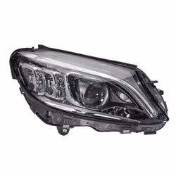 Headlights; HELLA; Right LED Bi-LED for right-hand traffic; for MERCEDES-BENZ; 2059066504, 2059068605, A2059066504, A20590686 ...