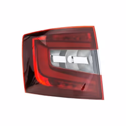 Rear light; HELLA; Left P21W, PY21W without bulbs without bulb holder; for SKODA; 5E9945207, 5E9945711, 5E9945711