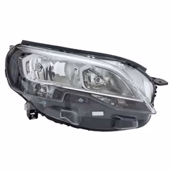 Headlights; HELLA; Right H7/H1, PY21W, W5W Halogen 12 for right-hand traffic; for PEUGEOT; 9808572580, 9808572580
