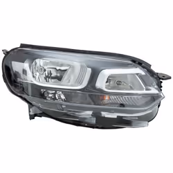 Headlights; HELLA; Right PY21W, H7/H1, W5W Halogen 12 for right-hand traffic; for CITROËN, OPEL; 9808567680