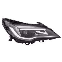 Headlights; HELLA; Right H7/H1 Halogen 12 for right-hand traffic; for OPEL; 39081893