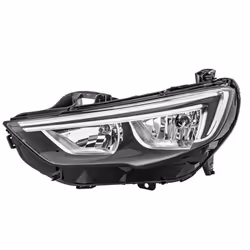 Headlights; HELLA; Left LED, H7/H7 LED, Halogen 12 for right-hand traffic; for OPEL, BUICK (SGM); 39209170