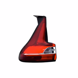 Rear light; HELLA; Left Outer section P21W 12 with bulbs with bulb holder; for RENAULT; 265556150R