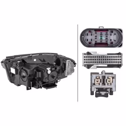 HELLA 1EX 013 074-621 Headlights Right LED LED 12 for right-hand traffic