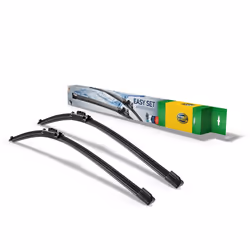 Wiper blade; HELLA; Easy Set OE; 650, 450 Front Flat wiper blade for left-hand drive vehicles; for VOLKSWAGEN, SKODA, BMW, AU ...