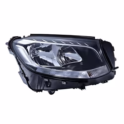 Headlights; HELLA; Right LED, H7, W5W, PY21W, WY5W with hybrid technology 12 for right-hand traffic; for MERCEDES-BENZ; 25382 ...