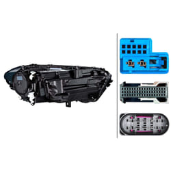 HELLA 1EX 015 390-711 Headlights Left LED Matrix 12 for right-hand traffic MERCEDES-BENZ: A-Class Saloon, A-Class