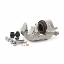 HELLA 8AN 355 799-041 Brake caliper Grey Cast Iron without holder VAUXHALL: Astra Mk6 Kombi, Astra Mk6, Astra Mk6 GTC