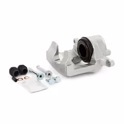 HELLA 8AN 355 799-031 Brake caliper Grey Cast Iron without holder VAUXHALL: Astra Mk6 Kombi, Astra Mk6, Astra Mk6 GTC