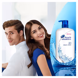 Head & Shoulders Classic Clean 2-in-1 Dandruff Shampoo and Conditioner, 1000 ml