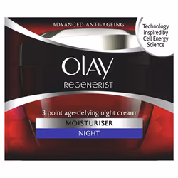 Olay Regenerist 3 Point Moisturiser Anti-Ageing Night Cream Ultra-Hydrating 50ml