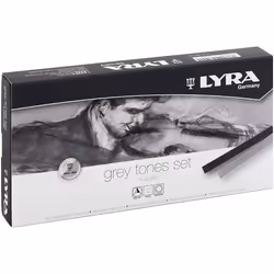 LYRA Polycrayons Soft Grey Tones 12 Box 17.4 x 9.0 x 2.0 cm