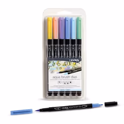 Lyra Aqua Brush Duo felt pen Assorted colours 6 pc(s)