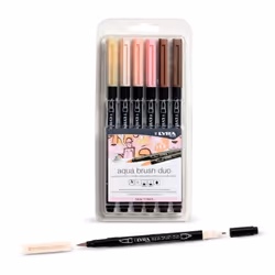 Lyra Aqua Brush Duo felt pen Assorted colours 6 pc(s)