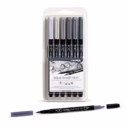 Lyra Aqua Brush Duo felt pen Assorted colours 6 pc(s)