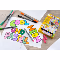 Eberhard Faber Colori felt pen Black, Blue, Brown, Cyan, Green, Orange, Pastel, Pink, Red, Yellow 20 pc(s)