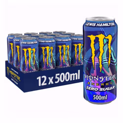Monster Energy Drink | 500ml Cans | Assorted Flavors - 12 x Lewis Hamilton - Zero Sugar