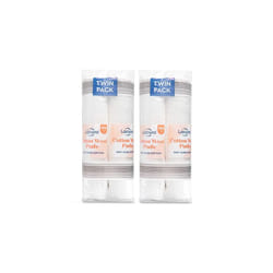 Pure Cotton Wool Pads 2 x 200 (Twin Pack) 400 Organic Cotton Wool Pads For Makeup Removal