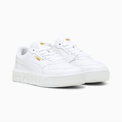 ) Puma Cali Court Leather Women's White Trainers - White, 5 (Adults'