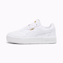 ) Puma Cali Court Leather Women's White Trainers - White, 5 (Adults'