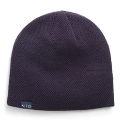 Puma Golf Mens 2024 WRMLBL Performance Reversible 'Cat' Logo Beanie Hat - One Size, Navy Blazer