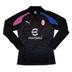 2023-2024 AC Milan Pre-Match LS Sweat Top (Black) - S