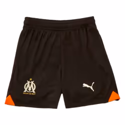 2023-2024 Marseille Third Shorts (Black) - Kids - XLB