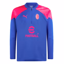 2023-2024 AC Milan Training Half Zip Top (Sapphire) - XXL