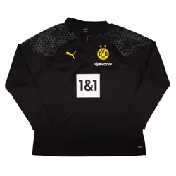 2023-2024 Borussia Dortmund Training Half Zip Top (Black-Yellow) - XXL