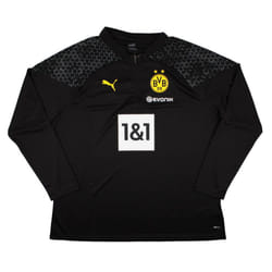 2023-2024 Borussia Dortmund Training Half Zip Top (Black-Yellow) - XXL